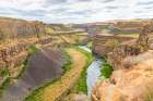 Palouse Falls State Park-Washington State-USA-The Palouse River Canyon in Palouse Falls State Park Art Print